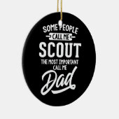 スカウトパパの父の日デザイン セラミックオーナメント (右)