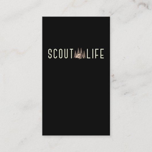 スカウトフォレストマウンテンキャンパーアドベンチャー自然 名刺 (正面)
