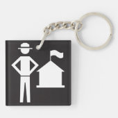 スカウトリーダーのキーチェーン キーホルダー (裏面)