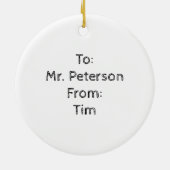 スカウトリーダーパターンシルエットキツネ セラミックオーナメント (裏面)