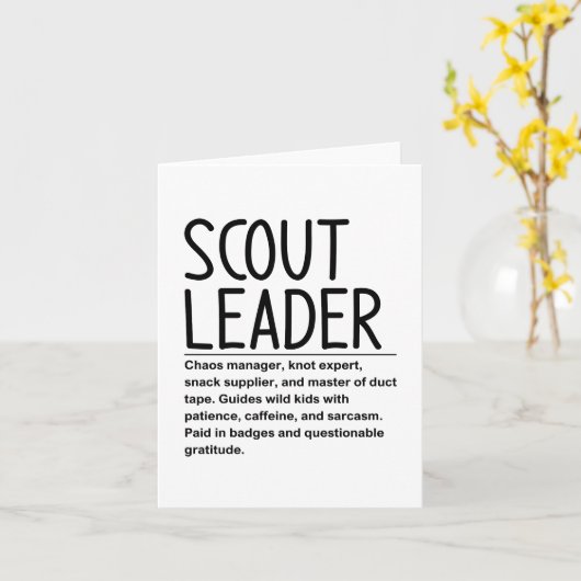 スカウトリーダー カード (黄色い花)