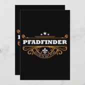 スカウトヴィンテージスカウトユリテントキャンピングギフト 招待状 (正面/裏面)