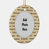 スカウト大使のクリスマス装飾 セラミックオーナメント (右)