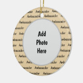 スカウト大使のクリスマス装飾 セラミックオーナメント (左)