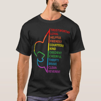 スカウト法スカウトキャンプ虹 Tシャツ