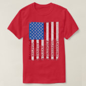 スカウト法愛国偵察の恋人アメリカ国旗ボーイギル Tシャツ (デザイン正面)