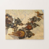 スカウト登山Aマウンテンフレデリックレミントン ジグソーパズル (横)