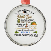 スカウト誇りを持ったママオーナメント メタルオーナメント (正面)