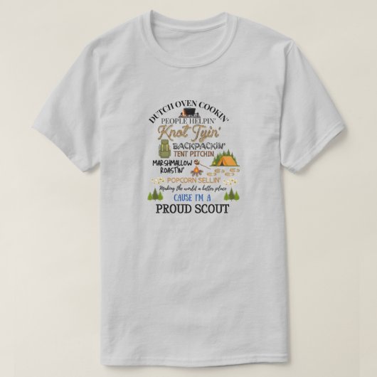 スカウト誇りを持ったTシャツ Tシャツ (デザイン正面)