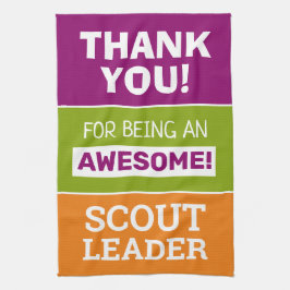 スカウト隊長に感謝 キッチンタオル