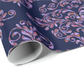 スカエレガントーレットフ王室のィロブルーダマスク30インチx 6' ラッピングペーパー (ロールコーナー)