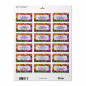 スカギットバレーチューリップ差出人住所ラベル ラベル (フルシート)