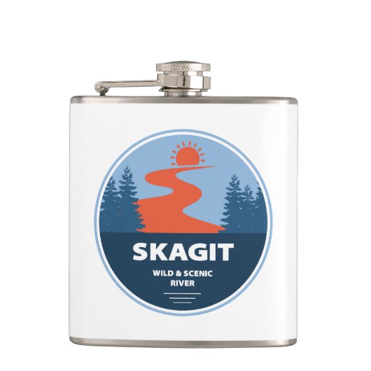 スカギットワイルドシーニックリバーワシントン フラスク (正面)