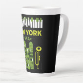 スカジャズ音楽 カフェラテマグ (右アングル)