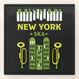 スカジャズ音楽 ガラスコースター