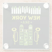 スカジャズ音楽 ガラスコースター (裏面)