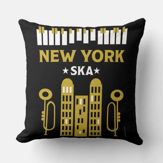 スカジャズ音楽 クッション (正面)