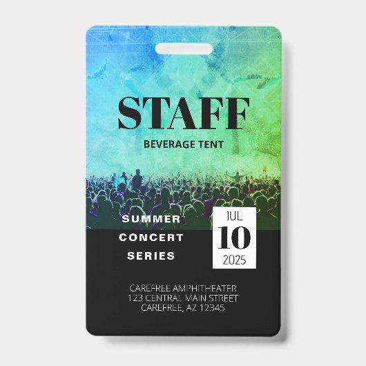 スカスタムタッフAll Accessコンサートバッジ バッジ (正面)