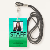 スカスタムタルイベントグリーンバッジ バッジ (正面ランヤード)