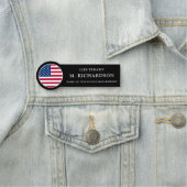 スカスタムターとストライプアメリカ国旗の愛国心 名札 (インサイチュ)