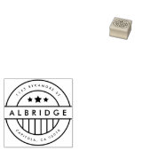 スカスタムターズ&ストライプアメリカ差出人住所 ラバースタンプ (押印)