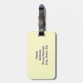 スカスタムテイングラスデンドロビウム荷物タグ ラゲッジタグ (裏面縦)