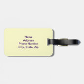 スカスタムテイングラスデンドロビウム荷物タグ ラゲッジタグ (裏面横)