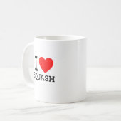 スカッシュが大好き コーヒーマグカップ (正面左)