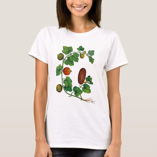 スカッシュつる植物3 Tシャツ (正面)