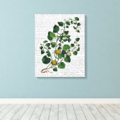 スカッシュつる植物4 キャンバスプリント (インサイチュ (ウッドフロア))