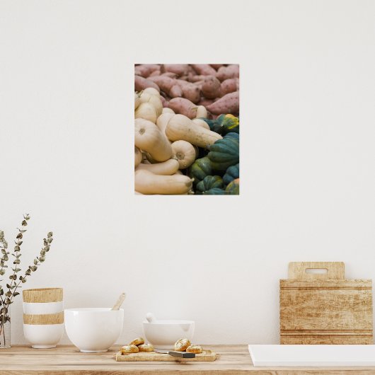 スカッシュとサツマイモ ポスター (キッチン)