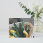スカッシュとズッキーニ自然 ポストカード (スタンド正面)