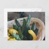 スカッシュとズッキーニ自然 ポストカード (正面/裏面)
