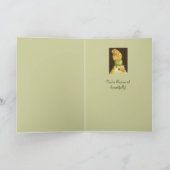 スカッシュの花の帽子のカードを覗く カード (内部)