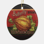 スカッシュアンティーク野菜ラベル缶 セラミックオーナメント (左)