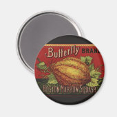 スカッシュアンティーク野菜ラベル缶 マグネット (正面/裏面)