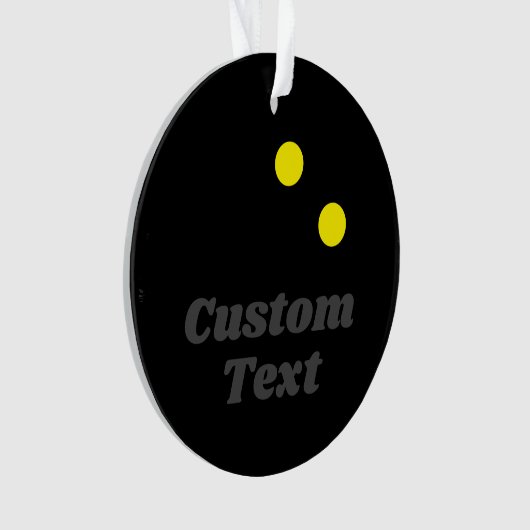 スカッシュオーナメントのクリスマスフォトのギフト オーナメント (正面)