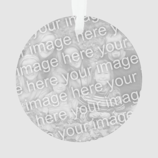スカッシュオーナメントのクリスマスフォトのギフト オーナメント (裏面)