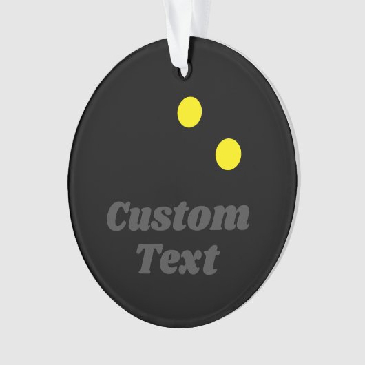 スカッシュオーナメントのクリスマスフォトのギフト オーナメント (正面)