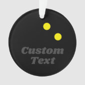 スカッシュオーナメントのクリスマスフォトのギフト オーナメント (正面)