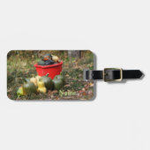 スカッシュカントリーガーデンパーソナライズされた収穫 ラゲッジタグ (正面横)