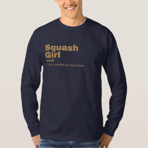 スカッシュガール – スカッシュ Tシャツ
