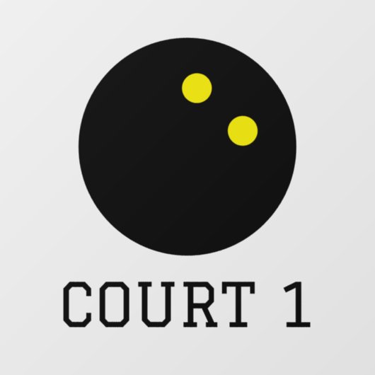 スカッシュコートの番号付けカスタムのガラスのウィンドウの固定 ウィンドウサイン (シート)