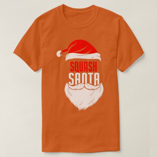 スカッシュサンタクロースのクリスマスホリデー – スカッシュプレイ Tシャツ (デザイン正面)