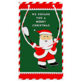 スカッシュスポーツクリスマス スモールペーパーバッグ (裏面)