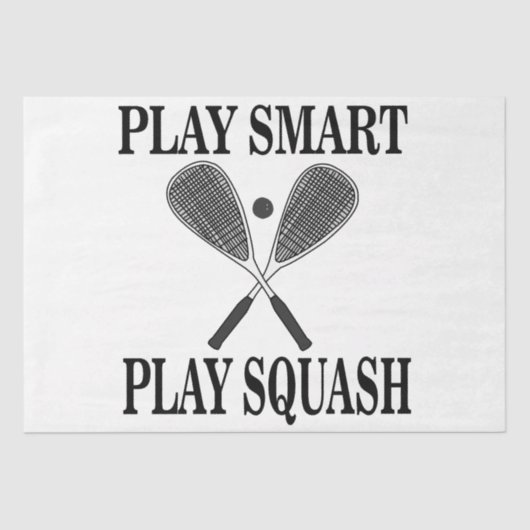 スカッシュスポーツプレーヤー誕生日 薄葉紙 (正面)