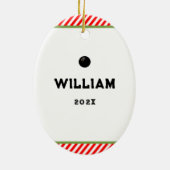 スカッシュスポーツ収集可能 セラミックオーナメント (裏面)