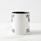 スカッシュスポーツ選手 ツートーンマグカップ (中央)