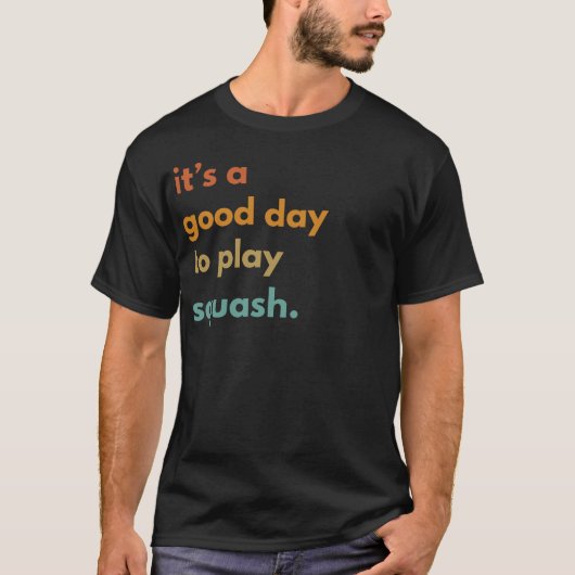 スカッシュスマイルよくはしゃぐ:選手Tee for Racet Spo Tシャツ (正面)