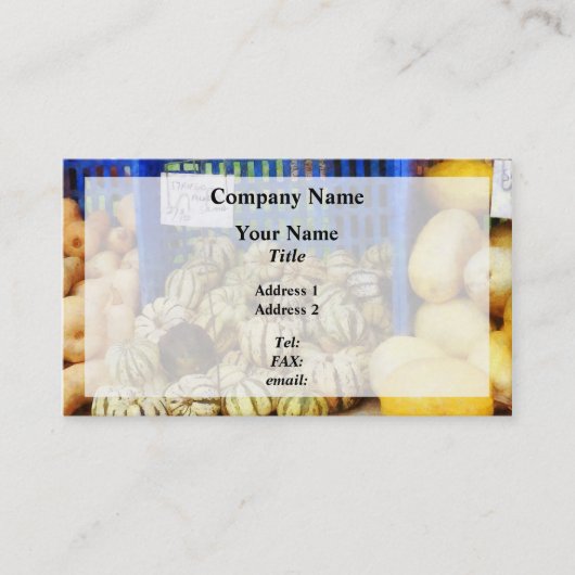 スカッシュファーマーズマーケット 名刺 (正面)